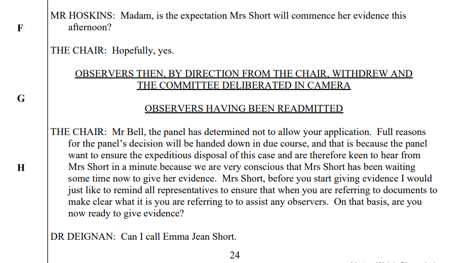 nmc substantive hearing 10 jul 2018 application refused